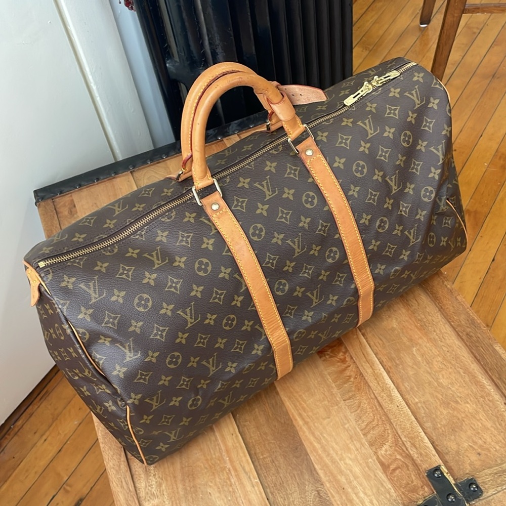 Louis Vuitton Boston Keepall 55 Travel Bag